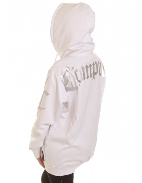 BSAT Straight Outta Compton ZipHoodie WhiteNSilver