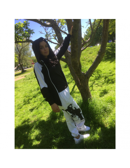 Panther Track Jacket BlackNWhite by BSAT