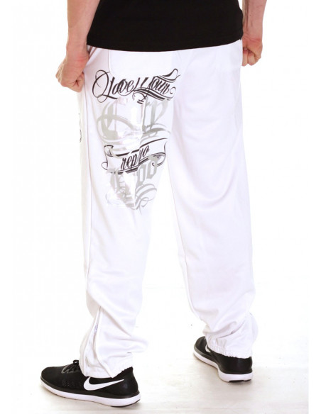 Hood Sweatpants WhiteNSilver by BSAT