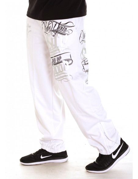 Hood Sweatpants WhiteNSilver by BSAT