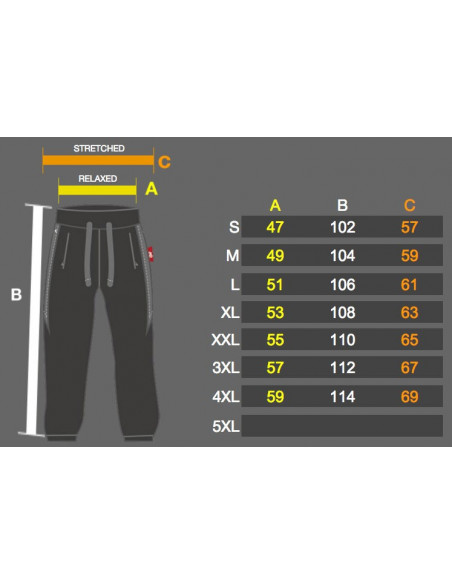 Hood Sweatpants BlackNSilver by BSAT