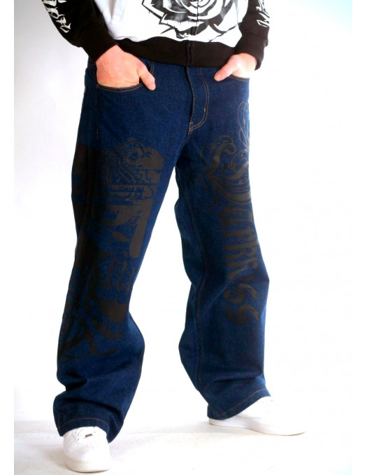 Tilfredsstille letvægt Flåde Darkness Street Art Jeans Baggy by BSAT