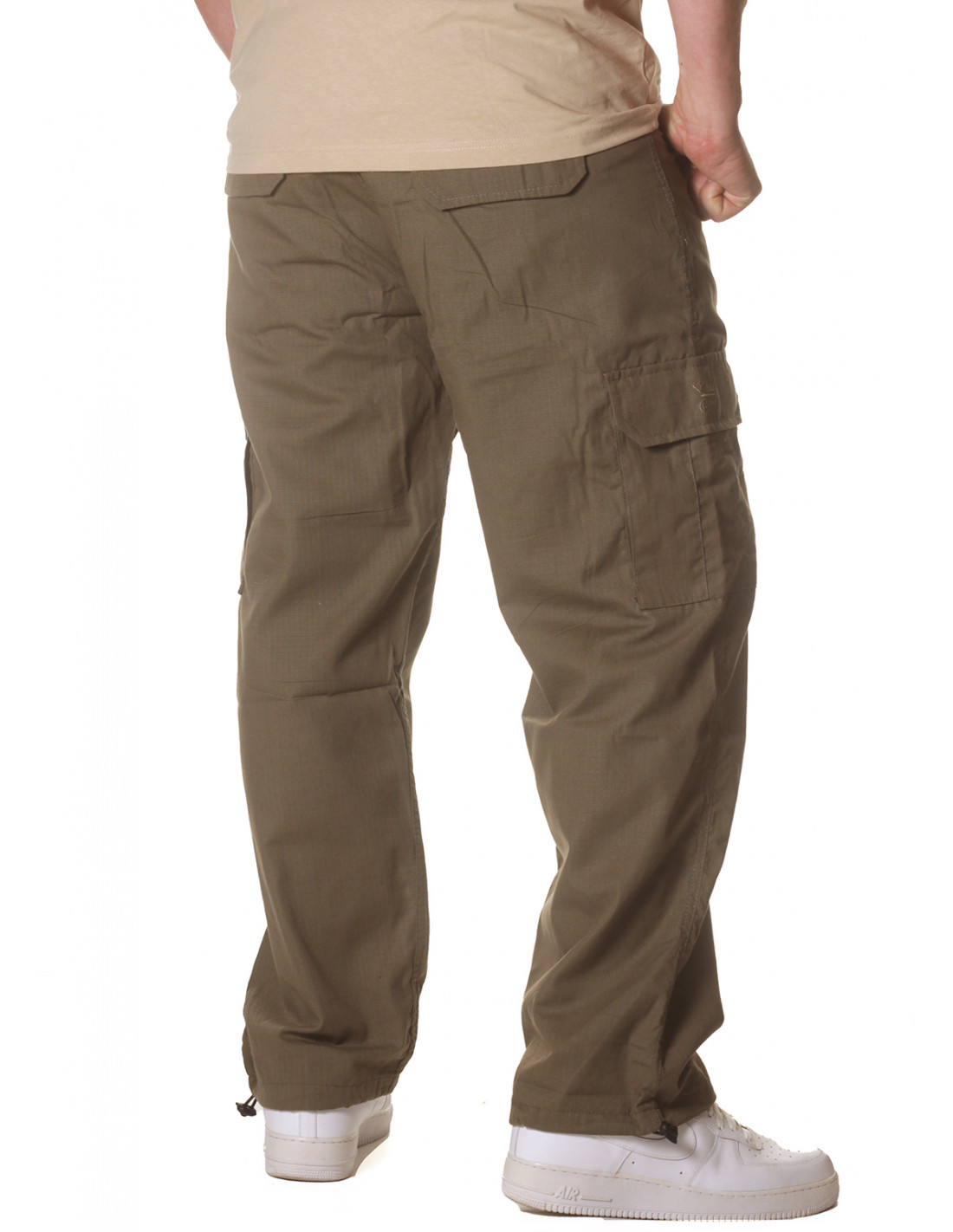 BSAT Combat Cargo Pants Light Green Baggy Fit