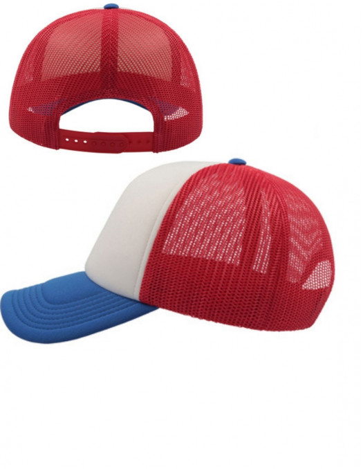 Atlantis Rapper Cap Royal WhiteRed