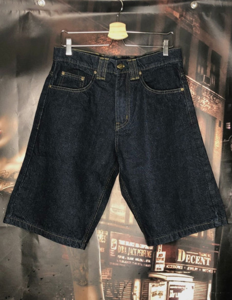 BSAT Baggy Denim Crown Shorts Indigo Blue