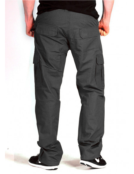 BSAT Regular Fit Combat Cargo Pants Dark Grey City
