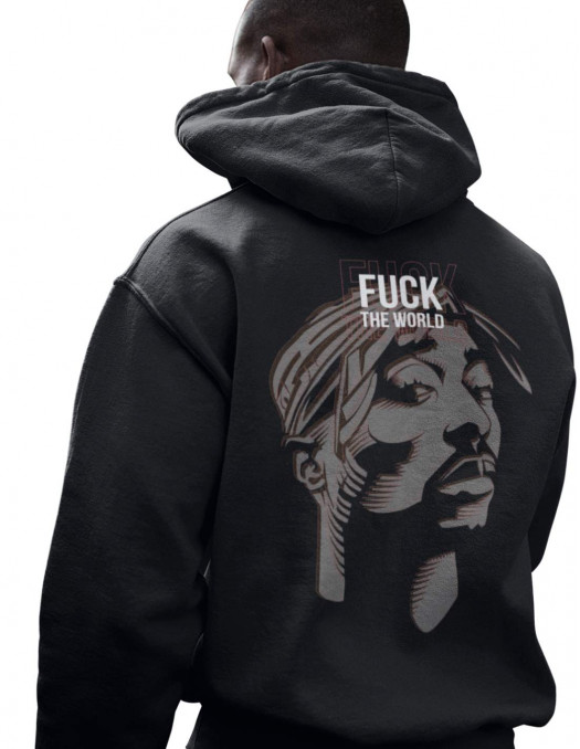 Tupac hoodie black deals