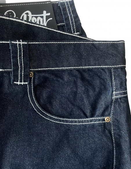 BSAT Stickman The Skater Limited Edition Indigo Blue Baggy Jeans