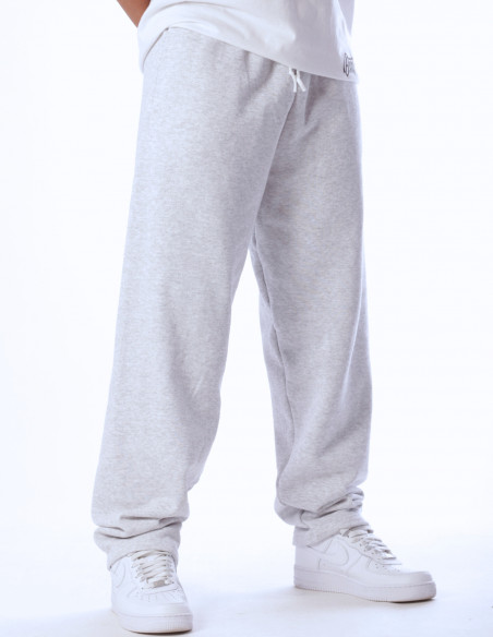 Classic Open Hem Jog Pants Heather Grey