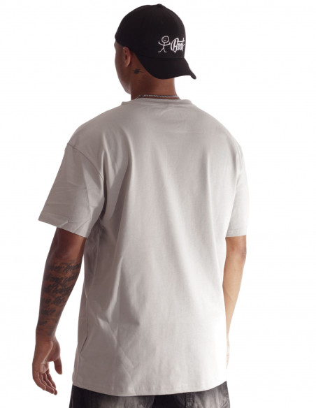 BSAT Stickman Logo T-Shirt Asphalt Grey
