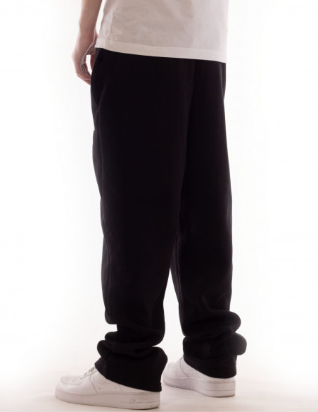 BSAT Contrast Bronx Baggy Sweatpants Ultra Soft Comfy Lounge Black