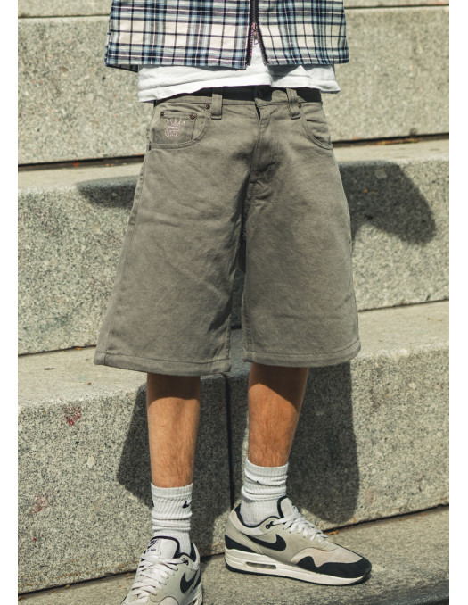 BSAT Bronx Baggy Jorts Kendrick Stone Grey Denim Shorts