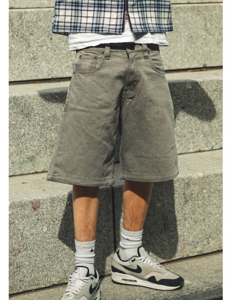 BSAT Bronx Baggy Jorts Kendrick Stone Grey Denim Shorts